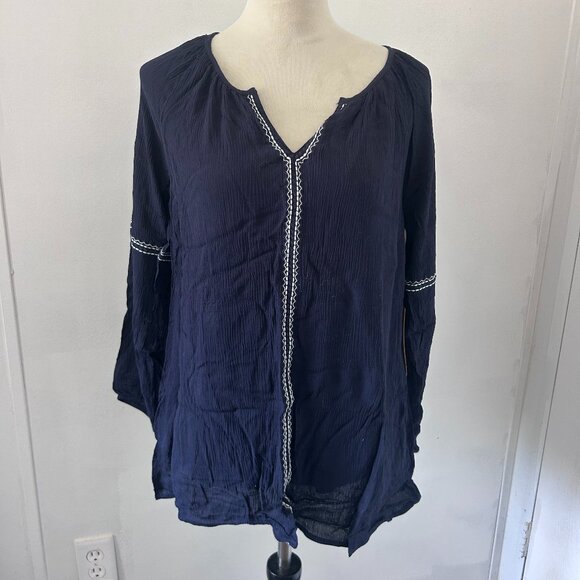 hailey lyn Tops - Hailey Lyn Navy Blue Top